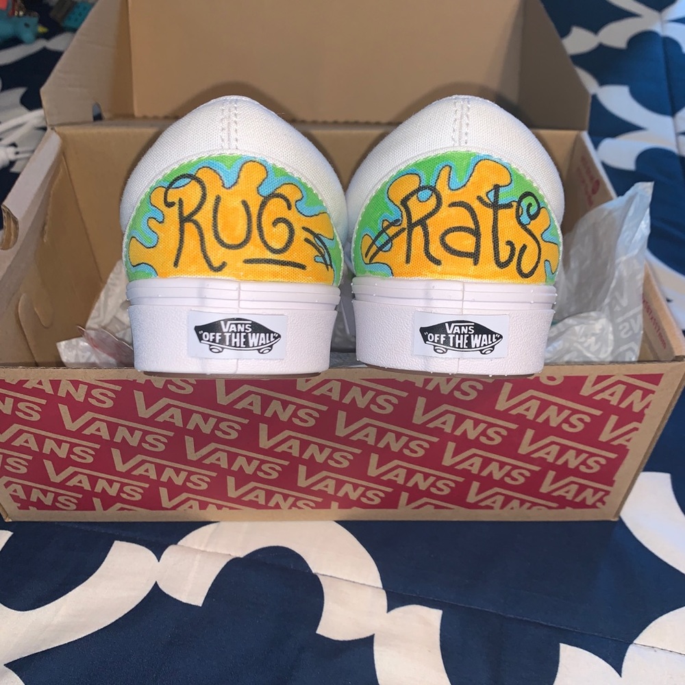 Custom Slip On Vans With Comfy Cush Insole - image 3